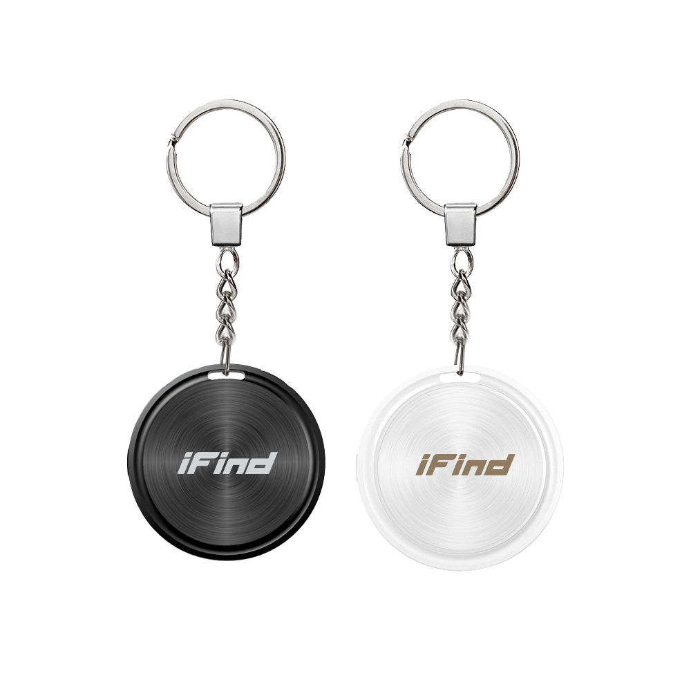 iFind Locate 黑白雙色鑰匙圈去背產品圖